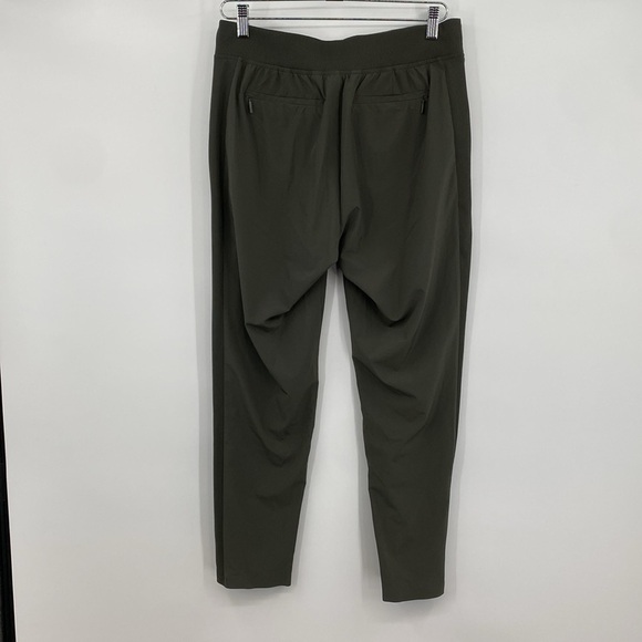 Athleta Brooklyn Ankle Pants Womens Size 8 Green Athletic Pull-on Sporty - Picture 6 of 15